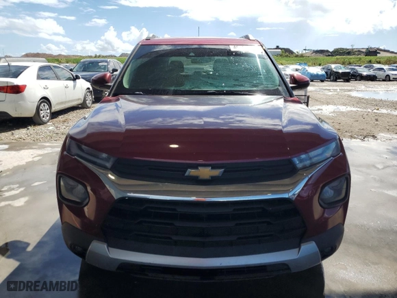 2021 Chevrolet TrailBlazer LT with VIN KL79MPS22MB087796, listed as a Copart auction lot 46404935 with 77,950 mi miles and Salvage Title. Bid and sale history available at carsss.com. Image 5.