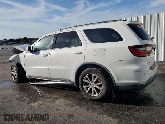2016 Dodge Durango Limited with VIN 1C4RDHDG5GC308114, listed as a Copart auction lot 60477925 with 126,927 mi miles and Clean title. Bid and sale history available at DreamBid. Image 2.