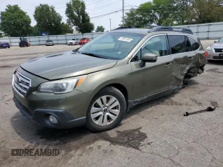 2015 Subaru Outback Premium with VIN 4S4BSAFC5F3306222, listed as a Copart auction lot 60861585 with 217,599 mi miles and Salvage title. Bid and sale history available at DreamBid. Image 1.
