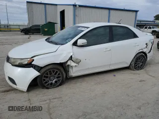 2012 Kia Forte EX with VIN KNAFU4A23C5637085, listed as a Copart auction lot 46808705 with 284,039 mi miles and Salvage Title. Bid and sale history available at carsss.com. Image 1.