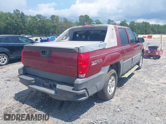 2004 Chevrolet Avalanche Z66 z VIN 3GNEC12T14G154980, wystawiony jako IAAI lot #42739937 z przebiegiem Nie podano mil oraz . Historia ofert i sprzedaży dostępna na DreamBid. Obrazek 4.