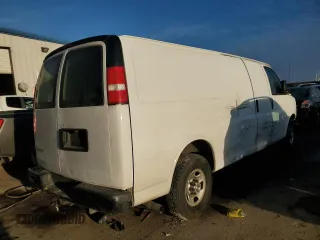 2019 Chevrolet Express Cargo Van with VIN 1GCWGBFP3K1224883, listed as a Copart auction lot 87595485 with 0 mi miles and Salvage Title. Bid and sale history available at carsss.com. Image 3.