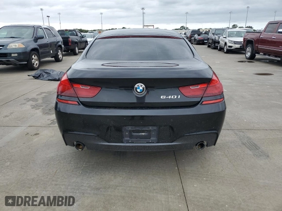 2016 BMW 6 Series 640i with VIN WBA6D0C56GG432774, listed as a Copart auction lot 73964134 with 0 mi miles and Salvage Title. Bid and sale history available at carsss.com. Image 6.