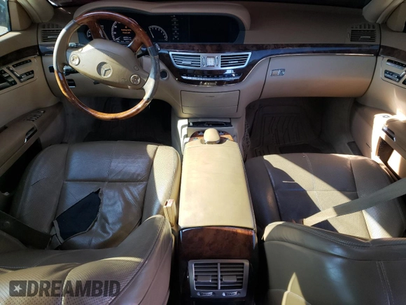 2007 Mercedes-Benz S 550 with VIN WDDNG86X97A108518, listed as a Copart auction lot 56899075 with 166,212 mi miles and Salvage title. Bid and sale history available at DreamBid. Image 8.