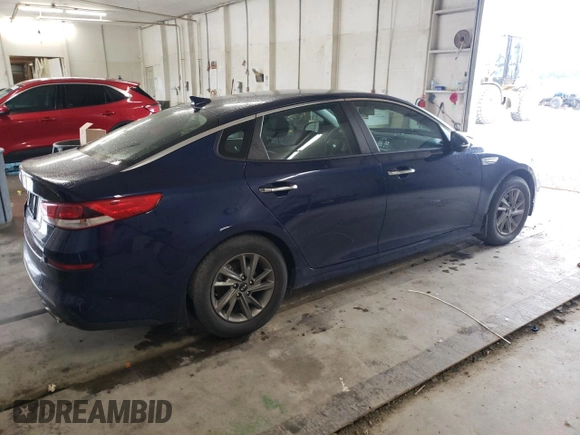 2019 Kia Optima LX with VIN 5XXGT4L30KG351365, listed as a Copart auction lot 58257735 with 29,874 mi miles and Salvage title. Bid and sale history available at DreamBid. Image 3.