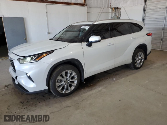 2022 Toyota Highlander Limited z VIN 5TDDZRBH9NS215783, wystawiony jako Copart lot #53630715 z przebiegiem 38 459 mil mil oraz Szkoda całkowita • Salvage title. Historia ofert i sprzedaży dostępna na DreamBid. Obrazek 1.