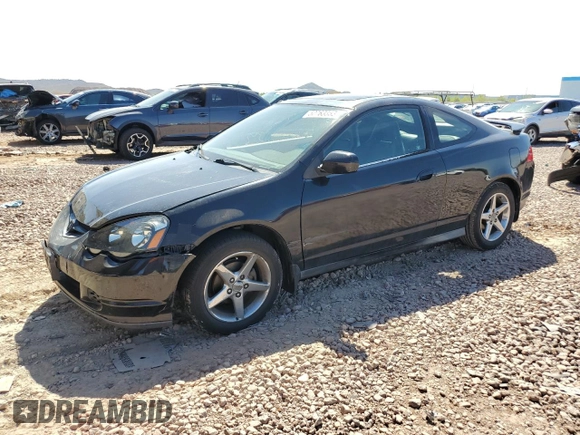 2002 Acura RSX Auto with VIN JH4DC54862C025927, listed as a Copart auction lot 52763365 with 183,885 mi miles and Non Repairable. Bid and sale history available at carsss.com. Image 1.