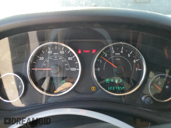 2017 Jeep Wrangler Unlimited Sport with VIN 1C4BJWDG7HL607071, listed as a Copart auction lot 88985355 with 123,795 mi miles and Salvage title. Bid and sale history available at DreamBid. Image 9.