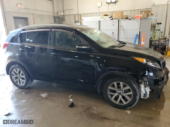 2015 Kia Sportage LX with VIN KNDPB3AC9F7713594, listed as a Copart auction lot 65375254 with 77,572 mi miles and Salvage Title. Bid and sale history available at carsss.com. Image 4.