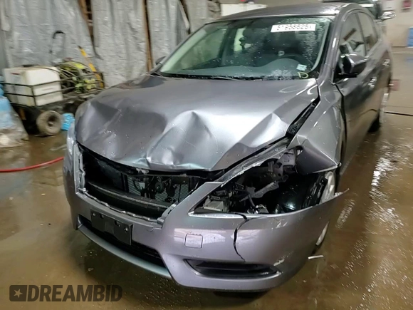 2015 Nissan Sentra SV with VIN 3N1AB7AP1FY310825, listed as a Copart auction lot 51958625 with 58,472 mi miles and Salvage Title. Bid and sale history available at DreamBid. Image 14.