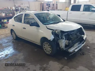 2014 Nissan Versa SV with VIN 3N1CN7AP6EL858962, listed as a IAAI auction lot 41504976 with 1 mi miles. Bid and sale history available at carsss.com. Image 1.