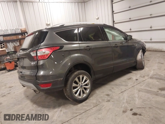 2017 Ford Escape Titanium with VIN 1FMCU9JD7HUE46427, listed as a IAAI auction lot 41808083 with 55,201 mi miles. Bid and sale history available at carsss.com. Image 4.