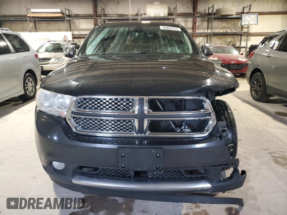 2011 Dodge Durango Citadel with VIN 1D4SE5GT4BC613797, listed as a Copart auction lot 54893175 with 196,840 mi miles and Salvage title. Bid and sale history available at DreamBid. Image 5.