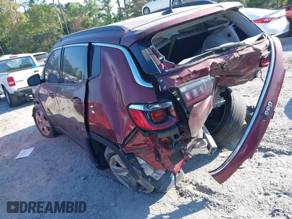 2022 Jeep Compass Latitude with VIN 3C4NJCBB4NT109459, listed as a IAAI auction lot 40406104 with 62,471 mi miles and . Bid and sale history available at DreamBid. Image 3.