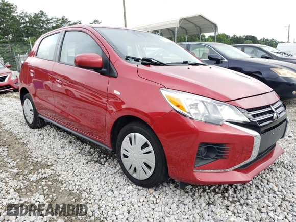 2021 Mitsubishi Mirage ES with VIN ML32AUHJ6MH009001, listed as a Copart auction lot 61107345 with 62,805 mi miles and Clean title. Bid and sale history available at DreamBid. Image 4.