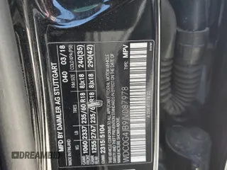 2018 Mercedes-Benz GLC 300 z VIN WDC0G4JB9JV087978, wystawiony jako Copart lot #52403965 z przebiegiem 99 637 mil mil oraz Szkoda całkowita • Salvage title. Historia ofert i sprzedaży dostępna na DreamBid. Obrazek 13.
