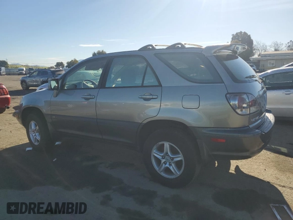 2001 Lexus RX 300 with VIN JTJGF10U910100120, listed as a Copart auction lot 87021804 with 236,824 mi miles and Clean Title. Bid and sale history available at carsss.com. Image 2.