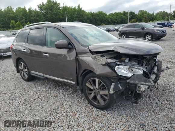 2016 Nissan Pathfinder Platinum с VIN 5N1AR2MN7GC620411, выставлен на аукционе Copart как лот 58701515 с пробегом 157 726 миль миль и Списание • Salvage title. История ставок и продаж доступна на DreamBid. Изображение 4.