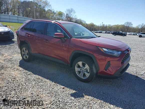 2022 Toyota RAV4 XLE with VIN 2T3W1RFV1NW202993, listed as a Copart auction lot 50620845 with 34,644 mi miles and Salvage title. Bid and sale history available at DreamBid. Image 4.