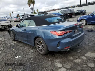 2023 BMW 4 Series 430i with VIN WBA23AT09PCM39690, listed as a Copart auction lot 43609655 with 11,224 mi miles and Salvage Title. Bid and sale history available at carsss.com. Image 2.