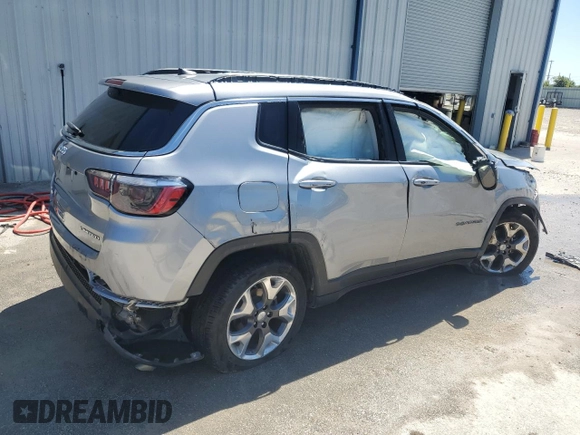 2021 Jeep Compass Limited with VIN 3C4NJDCB7MT511155, listed as a Copart auction lot 65755384 with Not Provided miles and Salvage Title. Bid and sale history available at DreamBid. Image 3.