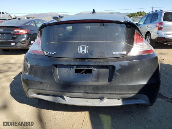 2012 Honda CR-Z EX with VIN JHMZF1D65CS000495, listed as a Copart auction lot 43029075 with 190,360 mi miles and Salvage Title. Bid and sale history available at carsss.com. Image 6.