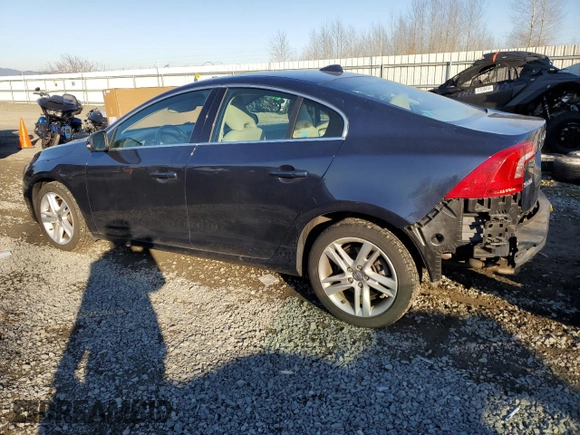 2015 Volvo S60 T5 Premier with VIN YV1612TBXF1304756, listed as a Copart auction lot 43284325 with 83,428 mi miles and Salvage Title. Bid and sale history available at carsss.com. Image 2.
