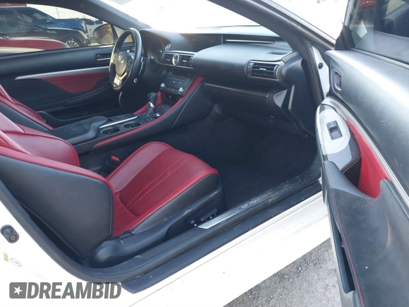 2016 Lexus RC F with VIN JTHHP5BC8G5005607, listed as a IAAI auction lot 41361242 with 99,817 mi miles. Bid and sale history available at carsss.com. Image 5.