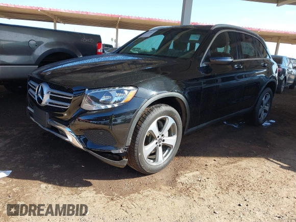 2018 Mercedes-Benz GLC 300 with VIN WDC0G4JB8JV019333, listed as a IAAI auction lot 42059817 with 110,499 mi miles and . Bid and sale history available at DreamBid. Image 2.