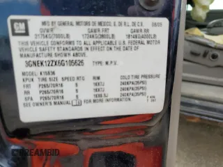 2006 Chevrolet Avalanche Z71 with VIN 3GNEK12ZX6G105626, listed as a Copart auction lot 71610203 with 0 mi miles and Salvage Title. Bid and sale history available at carsss.com. Image 13.