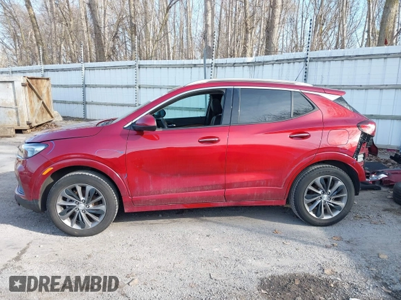 2021 Buick Encore GX Essence with VIN KL4MMGSL3MB146449, listed as a IAAI auction lot 41756910 with 77,604 mi miles and . Bid and sale history available at DreamBid. Image 15.