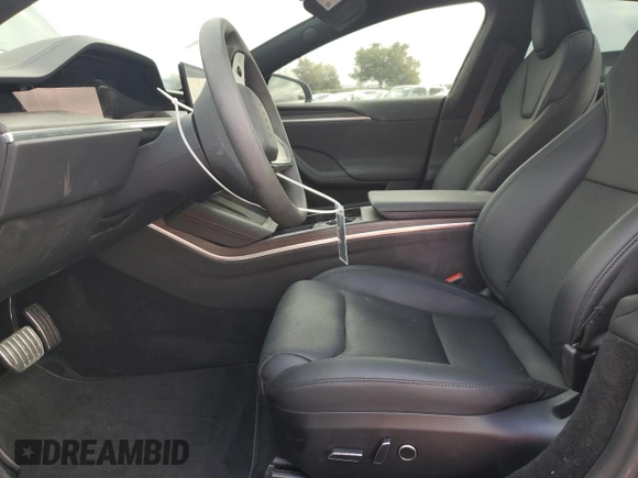 2024 Tesla Model S with VIN 5YJSA1E54RF536092, listed as a Copart auction lot 85934334 with 11,451 mi miles and Salvage title. Bid and sale history available at DreamBid. Image 7.