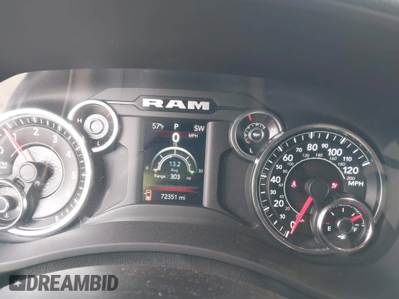 2021 Ram 2500 Tradesman with VIN 3C6UR5CJ7MG572703, listed as a IAAI auction lot 41574776 with 72,351 mi miles. Bid and sale history available at carsss.com. Image 7.