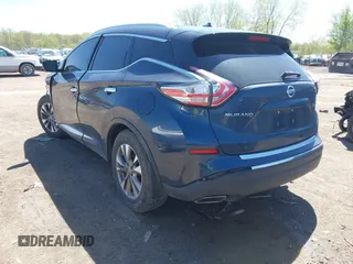 2016 Nissan Murano SL z VIN 5N1AZ2MH2GN106156, wystawiony jako IAAI lot #42093156 z przebiegiem 107 997 mil mil oraz . Historia ofert i sprzedaży dostępna na DreamBid. Obrazek 3.