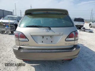 2002 Lexus RX 300 with VIN JTJGF10U820141095, listed as a Copart auction lot 63278074 with 182,578 mi miles and Salvage Title. Bid and sale history available at carsss.com. Image 6.