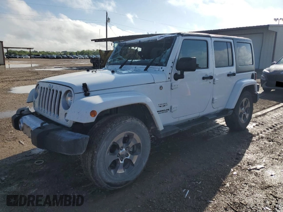 2016 Jeep Wrangler Unlimited Sahara with VIN 1C4BJWEG6GL301301, listed as a Copart auction lot 54362595 with 110,295 mi miles and Salvage title. Bid and sale history available at DreamBid. Image 1.