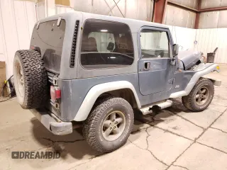 1999 Jeep Wrangler SE with VIN 1J4FY29P0XP412753, listed as a Copart auction lot 47015985 with 137,388 mi miles and Salvage Title. Bid and sale history available at carsss.com. Image 3.