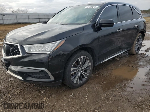 2020 Acura MDX w/Technology Pkg with VIN 5J8YD3H53LL006243, listed as a Copart auction lot 42594845 with 0 mi miles and Salvage Title. Bid and sale history available at carsss.com. Image 1.