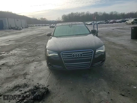 2013 Audi A8 3.0L with VIN WAUAGAFDXDN000657, listed as a Copart auction lot 42992755 with 154,426 mi miles and Salvage title. Bid and sale history available at DreamBid. Image 11.