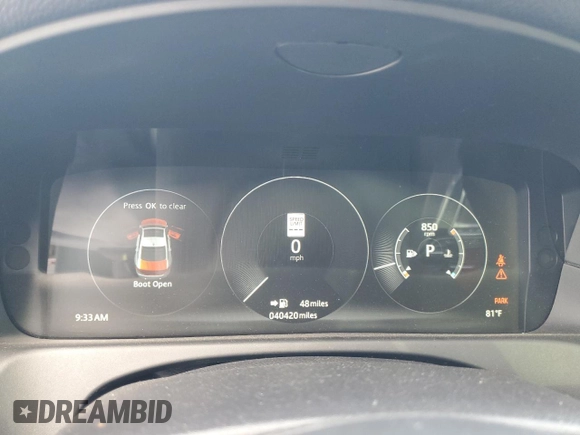 2018 Jaguar XF z VIN SAJBF4EV7JCY55962, wystawiony jako Copart lot #55228375 z przebiegiem 40 420 mil mil oraz Szkoda całkowita • Salvage title. Historia ofert i sprzedaży dostępna na DreamBid. Obrazek 9.