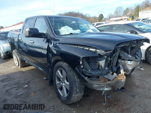 2012 Ram 1500 Big Horn with VIN 1C6RD7LT5CS160501, listed as a IAAI auction lot 41113292 with 145,029 mi miles. Bid and sale history available at carsss.com. Image 1.