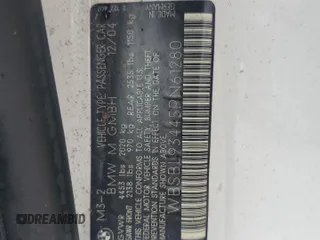 2005 BMW 3 Series M3 with VIN WBSBL93445PN61280, listed as a Copart auction lot 74496654 with Not Provided miles and Salvage Title. Bid and sale history available at carsss.com. Image 13.
