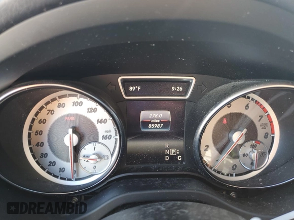 2016 Mercedes-Benz CLA 250 with VIN WDDSJ4EB8GN297481, listed as a Copart auction lot 55592355 with 85,987 mi miles and Salvage Title. Bid and sale history available at DreamBid. Image 9.
