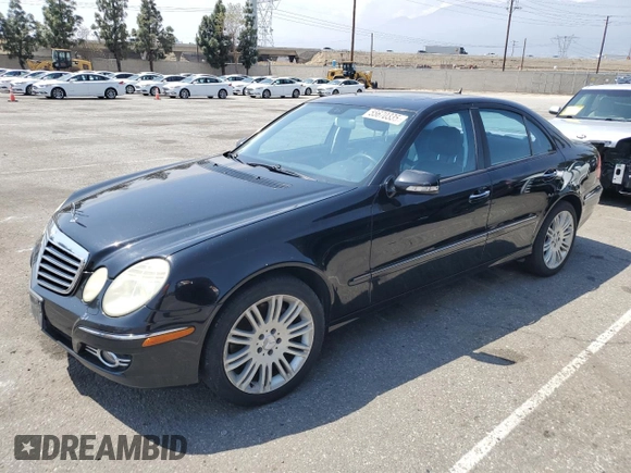 2007 Mercedes-Benz E 550 with VIN WDBUF72X47B091483, listed as a Copart auction lot 55670335 with 213,669 mi miles and Clean Title. Bid and sale history available at DreamBid. Image 1.