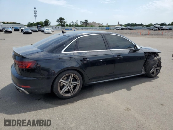 2018 Audi S4 Premium Plus with VIN WAUB4AF49JA133913, listed as a Copart auction lot 58660694 with 73,269 mi miles and Salvage Title. Bid and sale history available at carsss.com. Image 3.