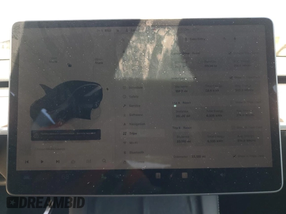 2024 Tesla Model Y with VIN 7SAYGDED6RF091715, listed as a Copart auction lot 56535585 with 23,120 mi miles and Salvage title. Bid and sale history available at DreamBid. Image 9.