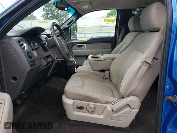 2010 Ford F-150 XL with VIN 1FTFW1EV8AFA11457, listed as a Copart auction lot 60961435 with 159,767 mi miles and Salvage title. Bid and sale history available at DreamBid. Image 7.