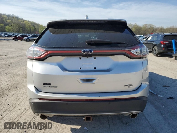 2015 Ford Edge SEL with VIN 2FMTK4J84FBB70254, listed as a Copart auction lot 54487345 with 133,621 mi miles and Salvage Title. Bid and sale history available at carsss.com. Image 6.