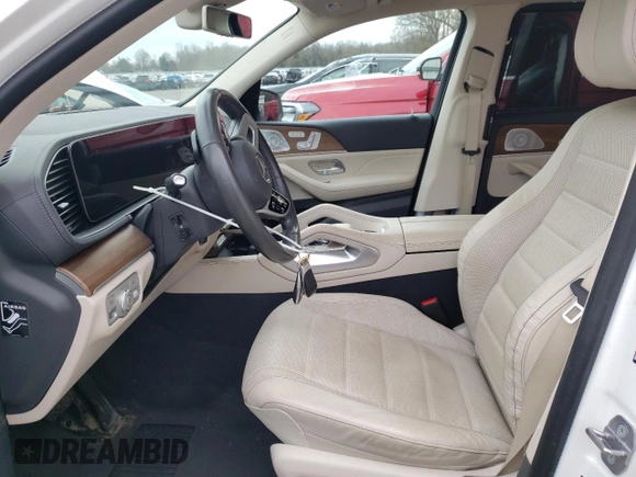 2020 Mercedes-Benz GLS with VIN 4JGFF5KE0LA132488, listed as a Copart auction lot 44038603 with 39,666 mi miles. Bid and sale history available at carsss.com. Image 7.