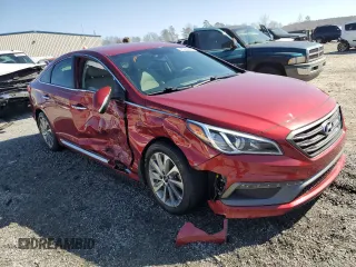 2016 Hyundai Sonata Sport with VIN 5NPE34AF8GH273594, listed as a Copart auction lot 46502205 with 32,719 mi miles and Salvage Title. Bid and sale history available at DreamBid. Image 4.